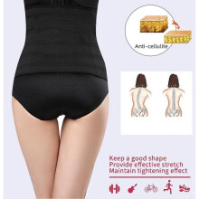 Sweat Belt, Invisible Abdominal Belt, Women's Slimming Tummy Control Girdle, Slimming Corset, Adjustable Waist Trainer, Black