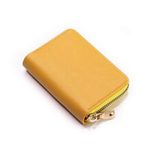 (Yellow) Women's Compact Large-Capacity Multi-Card Holder Multifunctional and Portable Suitable for Business Trip