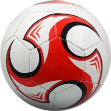 Ballon de football - Modèle - Rouge - Blanc - Pointure 3, 4 ou 5