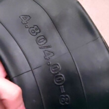 1pc High-strength butyl rubber inner tube - 4.80-4.00-8 tire with straight valve - For trailers, vehicles