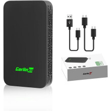 Carlinkit 5.0 Wireless CarPlay & Wireless Android Auto Adapter 2 in 1, for Wired CarPlay and Wired Android Auto, Conversion