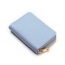 (Sky Blue) Women's Compact Large-Capacity Multi-Card Holder Multifunctional and Portable Suitable for Business Trip