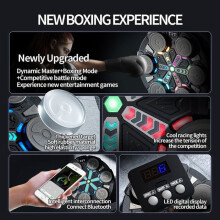 Smart Bluetooth Musical Boxing Machine with Gloves, 3 Modes, 5 Adjustable Speeds and LED Light for Children and