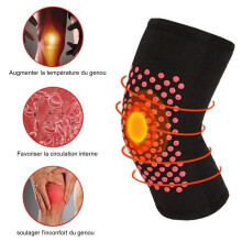 Self-heating absinthe wood knee brace for joint pain relief and tendonitis recovery - XL (27~15cm)
