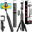 Extendable selfie stick, universal phone holder, adjustable LED light, wireless Bluetooth remote control, long-lasting battery 1
