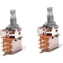 Potentiomètres de commande push-pull, 2 pièces, potentiomètres audio-guitare, A250K