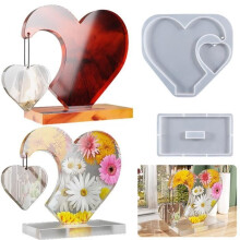 CRAFT RESIN 2pcs DIY Photo Frame Mold Easy Release Silicone Mold Style - Transparent 1