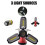 Lampe de camping MARSEE - Modèle 3W - 6 modes - Rechargeable par USB - Rouge 2