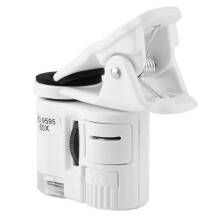 Microscope à clip pour téléphone portable 9595W 60X, mini microscope pour téléphone portable, pour la détection de devises et