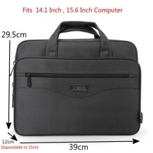 Briefcase - Briefcase - Attache Case, Men's Business Briefcase, Waterproof Oxford Laptop Sleeve - Dark Grey