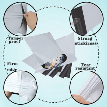 Lot de 100 enveloppes d'expédition en 4 formats : C5, A4, A3, B3 – Sacs d'expédition en plastique