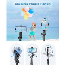 Smartphone Tripod - MARSEE - Portable 170cm - Aluminum - Remote Control - Non-slip