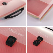 Document File Organizer - ZGEER - A4 - 13 Compartments - Expandable - Practical for Office