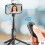 Extendable selfie stick, universal phone holder, adjustable LED light, wireless Bluetooth remote control, long-lasting battery 2