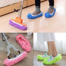 Lot de 10 chaussons-serpillères/couvre-chaussures/chaussettes en microfibre lavables pour le nettoyage PZCC