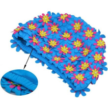 Bonnet de bain rétro à fleurs pour femme
