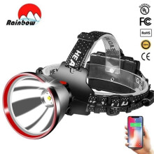 Lampe frontale, 1000 LED, 18650 lm, longue portée, ultra-puissante, rechargeable par USB, idéale pour - Type d'emballage D