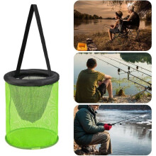 Panier flottant à poissons, cage pliable pour appâts vivants, pour leurres à silures et écrevisses, 25 cm