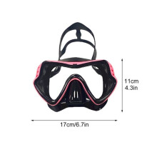 Transparent yellow snorkeling set, dry-top snorkel and tempered glass snorkeling mask, 180 HD view.
