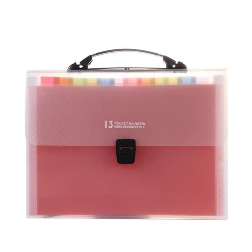 Document File Organizer - ZGEER - A4 - 13 Compartments - Expandable - Practical for Office 1