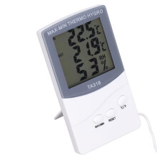 Thermomètre intérieur et extérieur OMABETA - Avec sonde - Affichage de la température et de l'humidité