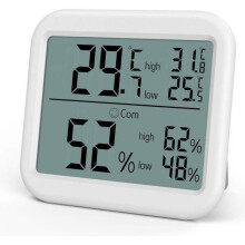 Thermo-hygromètre électronique ORIA, petit thermomètre-hygromètre numérique d'intérieur, C/F, station météo
