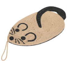 Tapis à griffer en sisal YZMRBDQC pour chat – Jouet en forme de souris – Matière naturelle et saine pour jouer et dormir