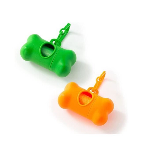 Distributeur de sacs à déjections canines - Lot de 2 - Portable - Étanche - Durable