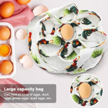 Panier de ramassage d'œufs de 20 cm, pour œufs frais, avec 7 sacs, sacs de ramassage pour poulailler, poules, œufs de Pâques