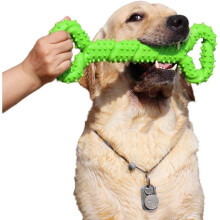 Jouet à mâcher pour chien, en caoutchouc durable, 30 cm, interactif, robuste, pour chiens de toutes tailles et de toutes tailles,