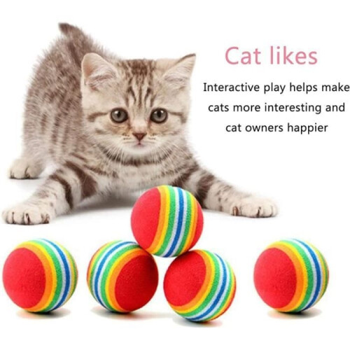 Cat toy - 10 pieces - Foam ball - Interactive toys - Bouncing training