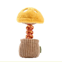 Jouet pour chien - PZCC - Arbre en peluche - Jaune - Vert - Tissu