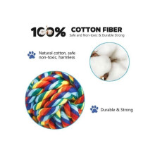 Jouet pour chien, jouet en corde pour chien, jouet à mâcher, jouet interactif pour chiens de petite et moyenne taille (4 pièces)