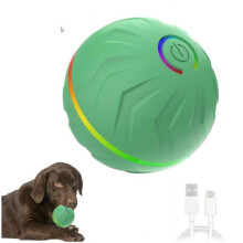 Balle rebondissante intelligente et interactive pour chiens – Jouet pour animaux de compagnie de 6,35 cm (2,5 pouces) pour l'exercice