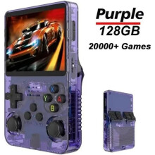 Console de jeux vidéo rétro - Keeper - R36S - Violette - 20 000 jeux intégrés - Écran IPS 3,5 pouces - Batterie 3 500 mAh