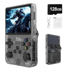 Console de jeux portable rétro R36S, système Linux open-source, carte TF 128 Go, plus de 30 000 jeux classiques, écran IPS 3,5 pouces