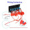 5 Gang Rocker Switch Panel, Rocker Switch Panel, Electrical Panel for Boat/Car, Waterproof, 12V/24V 4