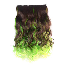 (C) Hairpiece Extensions with Clips Soft Thick Synthetic Hair Extensions for Women for Adult Teens