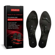 (1PCS) 1-6 Pair Tourmaline Acupressure Insoles Foot Massage Relaxation Insoles
