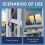 (Blue) Window Squeegee with Extension Pole Effortless Cleaning with Rotating Head for High-Rise Buildings 4