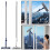 (Blue) Window Squeegee with Extension Pole Effortless Cleaning with Rotating Head for High-Rise Buildings 2
