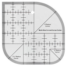 (Medium) Sewing Template Patchworks Tool Clear Quilting Grid Ruler with Precise Scale for Quilting Supplies