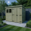 8 x 4 Pent Shed Tanalised (Double Door, With Windows) 3