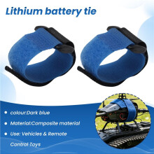 10PCS 25cm Lipo Battery Tie Cable Antiskid Tie Down Strap Colors for RC Helicopter Quadcopter RC Crawler Car,Dark