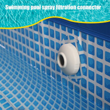 Swimming Pool Hose Connector Adapter Swimming Pool Inlet Nozzle Swimming Pool Spray Filtration Connector, 1 Pcs