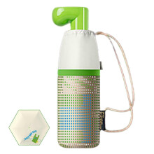 (50% Off, White And Green) Ultra Light Mini Fold Umbrellas Versatile Dual-Use Portable Umbrellas for Outdoor Shopping
