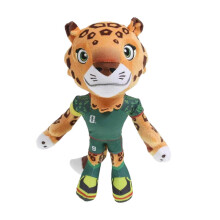 (Leopard) Mascot Football Plush Toy Soft Stuffed Collectible Fan Doll