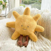 (35CM, Sun) Cute plush toys of the sun, moon, stars, and soft celestial filling dolls