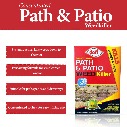 Doff DOFF Path Patio Weedkiller Sachets Pack of 3 1