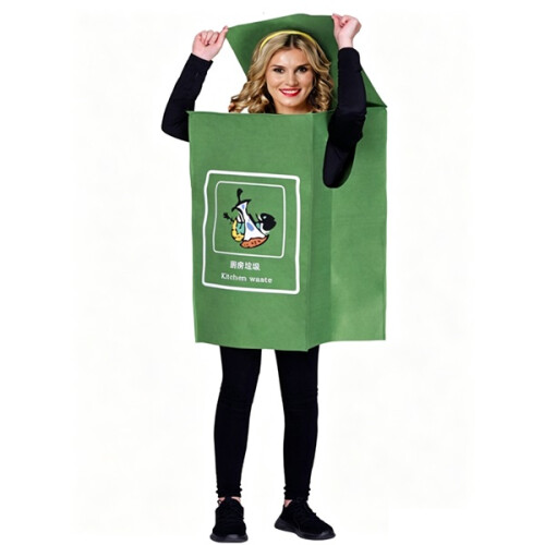 (Grün) Trash Can Cosplay Kostüm, Erwachsene